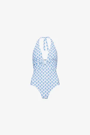 Heidi Klein Womens La Croisette Rectangle Halterneck Swimsuit