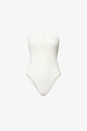 Seafolly Womens Bandeau Cut-Out Swimsuit