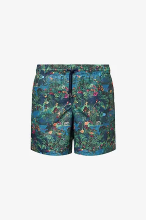 DEREK ROSE Mens Maui Graphic-Pattern Swim Shorts