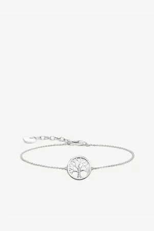 Thomas Sabo Womens Tree Of Love Sterling-Silver and Zirconia Bracelet
