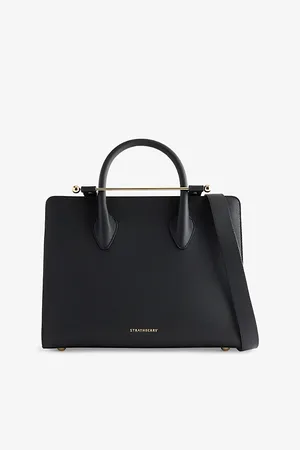 STRATHBERRY Womens Midi Leather Tote Bag