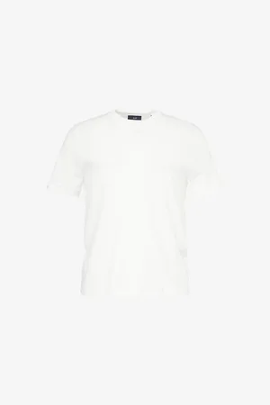 Dunhill Mens Crewneck Short-Sleeve Cotton T-Shirt