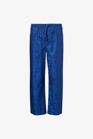 DEREK ROSE Mens Paris Floral-Print Cotton Pyjamas Bottoms