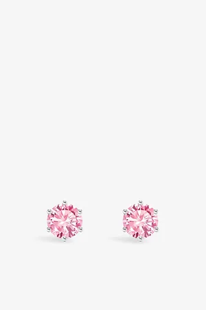 Thomas Sabo Womens Medium-Sized 925 Sterling Silver and Brilliant-Cut Cubic Zirconia Stud Earrings