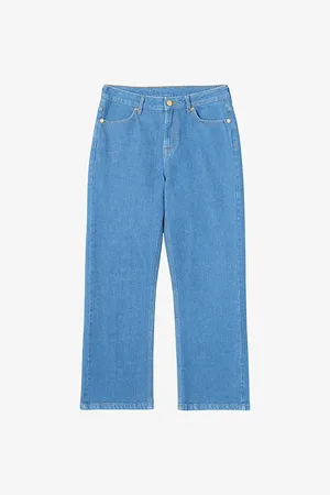 LK Bennett Womens Willow Wide-Leg Denim Jeans