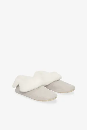 The White Company Womens Cosy Stitch Detail Woven Slippers