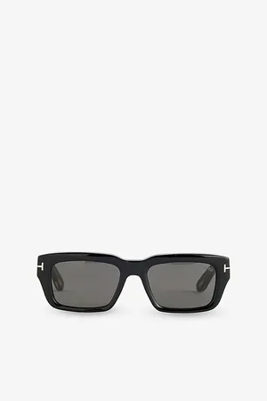 Tom Ford Mens Tf1203 Icon Rectangle-Frame Acetate Sunglasses