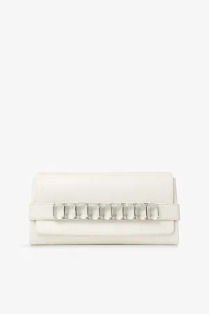 Jimmy Choo Womens Kya Leather Clutch Bag