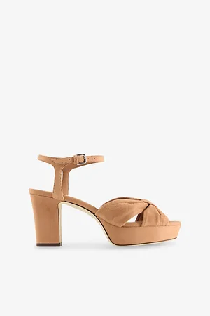 Jimmy Choo Womens Heloise 80 Suede Heeled Sandals