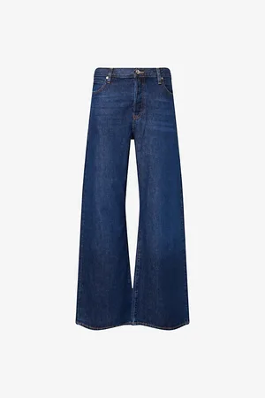 Frame Womens The Loose Wide-Leg Denim Jeans