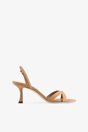 Jimmy Choo Womens Elsy 70 Suede Heeled Sandals