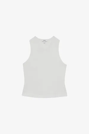 Reiss Womens Clara Racerback Cotton Vest Top