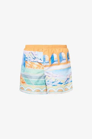 Casablanca Mens Graphic-Pattern Swim Shorts