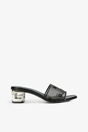 Givenchy Womens G-Cube 45 Mesh Heeled Sandals