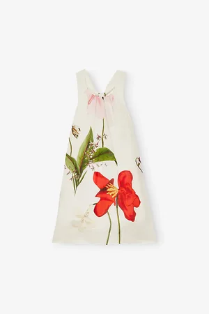 Reiss X Nybg Aria Floral-Print Relaxed-Fit Linen-Blend Maxi Dress 4-9 Years