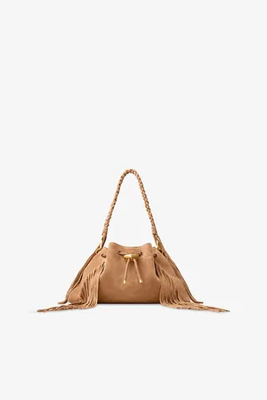 Jimmy Choo Womens Cinch Mini Suede Shoulder Bag