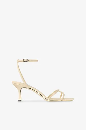 Jimmy Choo Womens Leo 65 Leather Heeled Sandals