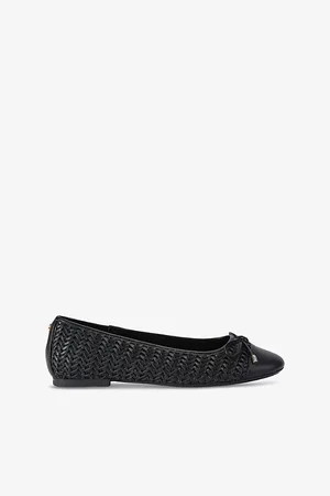 Carvela Womens Sardinia Faux-Leather Ballet Flats