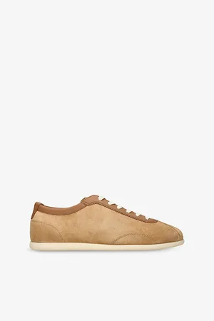 Brunello Cucinelli Mens Branded Suede Low-Top Trainers