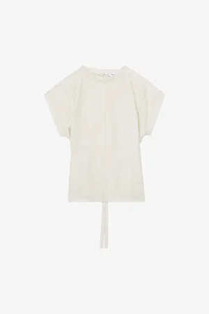 Reiss Womens Soleya Cap-Sleeved Woven Top