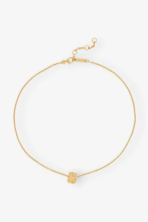 Bottega Veneta Womens Intreccio 18ct Yellow Gold-Plated Sterling-Silver and Cubic Zirconia Pendant Necklace