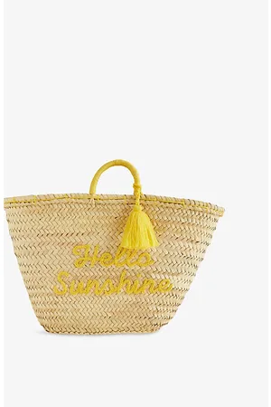 Bonita Womens Staycay Palm Leaf Basket Bag