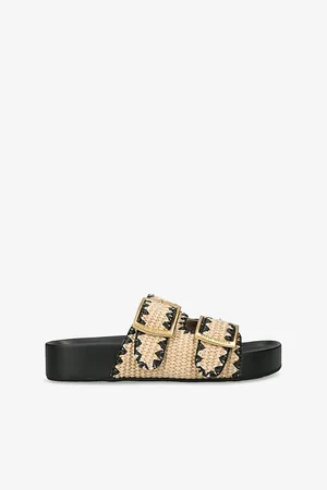 Steve Madden Womens On Deck Raffia Sandals