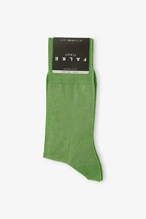 Falke Mens Mid-Calf Cotton-Blend Knitted Socks