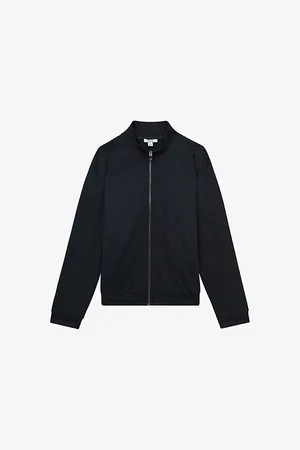 Reiss Mens Aksel Textured Stretch-Woven Jacket