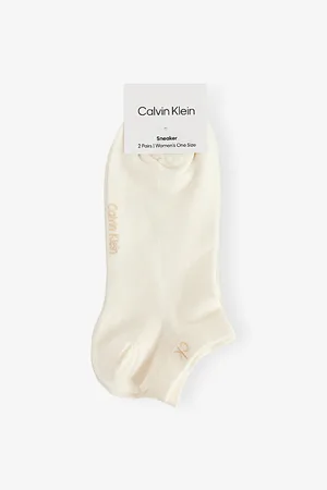 Calvin Klein Womens Pack Of Two Stretch-Mesh Ankle Socks