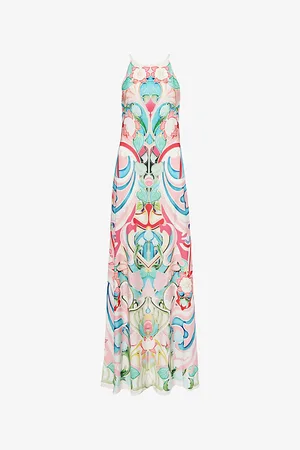 Mary Katrantzou Womens Cher Floral Stretch-Woven Dress