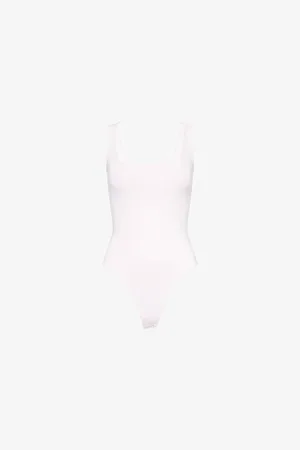 GOOD AMERICAN Womens Modern Scuba Stretch-Woven Bodysuit