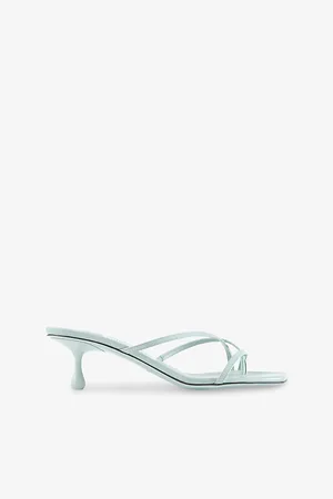 Jimmy Choo Womens Etana 50 Heeled Leather Mules