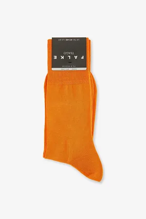 Falke Mens Mid-Calf Cotton-Blend Knitted Socks