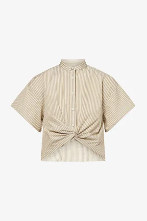 RAG&BONE Womens Gretchen Striped Cotton Top