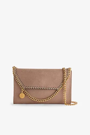 Stella McCartney Womens Falabella Faux-Leather Chain Wallet