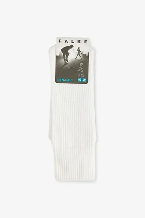 Falke Mens Dynamic Stripe-Trim Stretch-Cotton Socks
