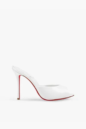 Christian Louboutin Womens Dolly 100 Patent-Leather Heeled Courts