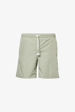 ELEVENTY Mens Solid Regular-Fit Swim Shorts