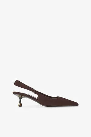 Jimmy Choo Womens Amel 50 Slingback Suede Heeled Courts