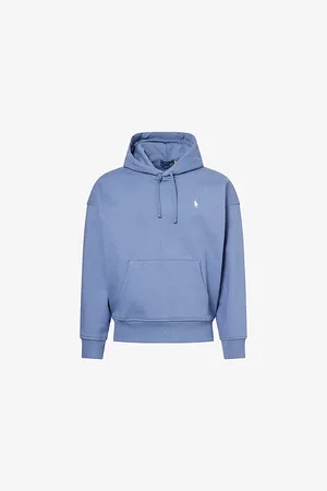 Ralph Lauren Mens Brand-Embroidery Relaxed-Fit Cotton-Blend Hoody