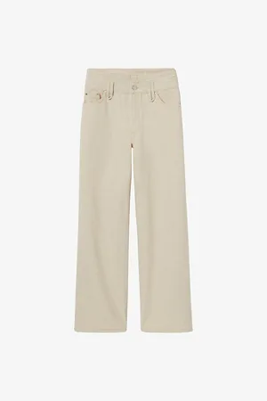 Claudie Pierlot Womens Straight-Leg High-Rise Denim Jeans
