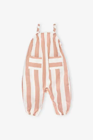 Organic Zoo Sienna Striped Cotton Dungarees 0 Months -3 Years