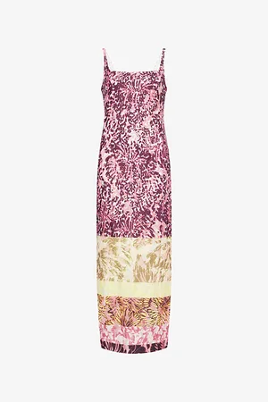 DRIES VAN NOTEN Womens Floral Shoulder-Straps Stretch-Woven Maxi Dress