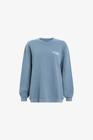 AllSaints Womens Etta Soleil Cotton-Jersey Sweatshirt