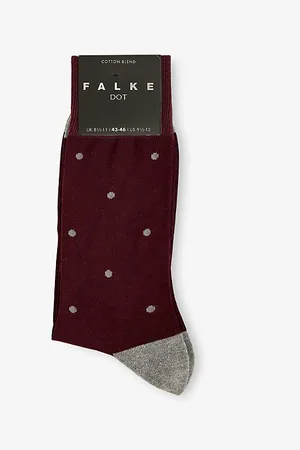 Falke Mens Dot Cotton-Blend Socks