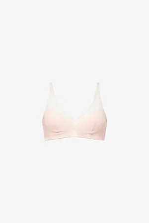Hanro Womens Gale Lace-Embroidery Stretch-Woven Bra