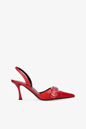 Givenchy Womens Voyou Slingback Leather Heels