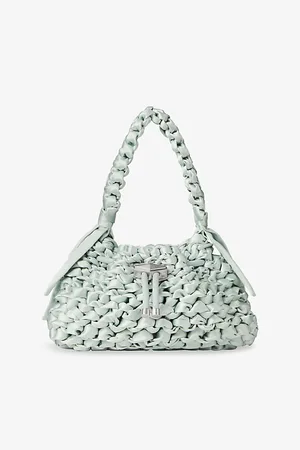 Jimmy Choo Womens Cinch S Satin Shoulder Bag