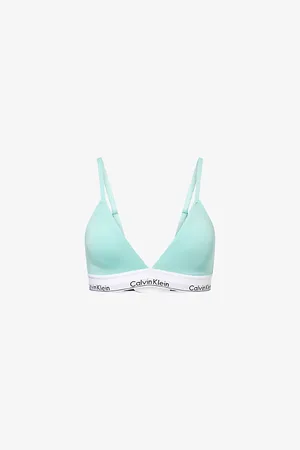 Calvin Klein Womens Icon Triangle Stretch-Cotton Blend Bra